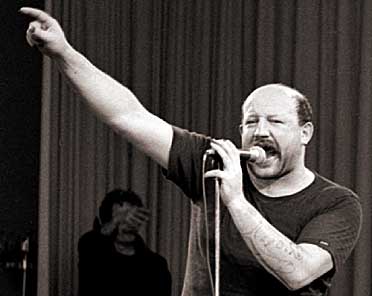 Jürgen Zeltinger im März 1982 bei einem Konzert in Ludwigsburg